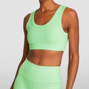 Alo Yoga Wellness Bra Green Medium